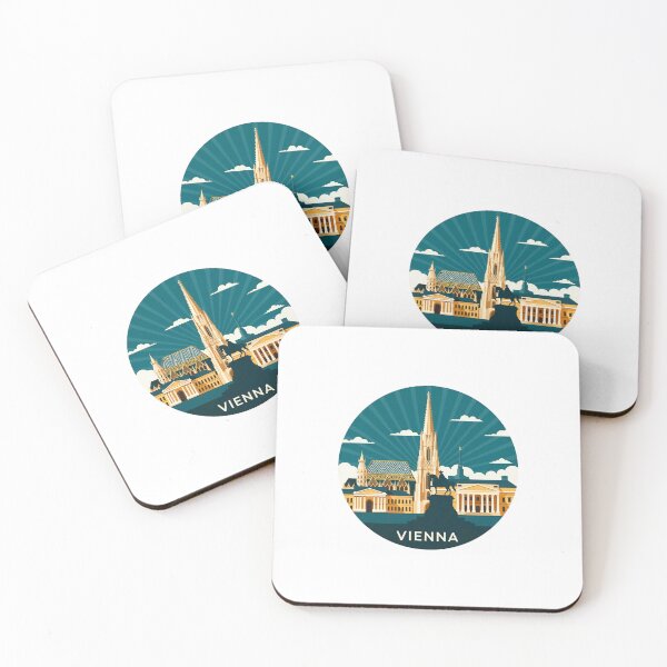Item preview, Vienna Austria Travel Retro Emblem - Vintage Style Souvenir Design designed and sold by Timegraf.