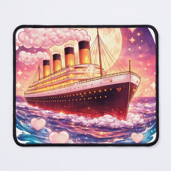 Item preview, Dreamy Cruise Ship Pink Sunset Art designed and sold by Super beautiful art.