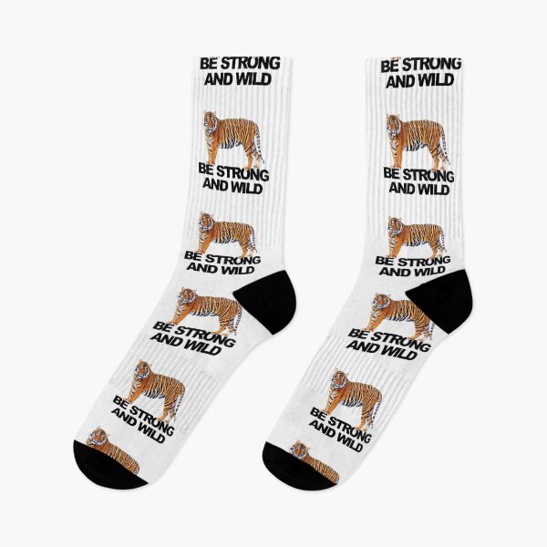 Item preview, Bengal Tiger Be Strong and Wild – Fierce Jungle Power Animal Motivational Graphic designed and sold by artworkathome.