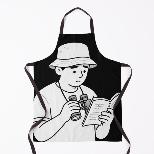 Item preview, Birdwatcher with Field Guide - Minimalist Birder Illustration designed and sold by TheBathhouse.