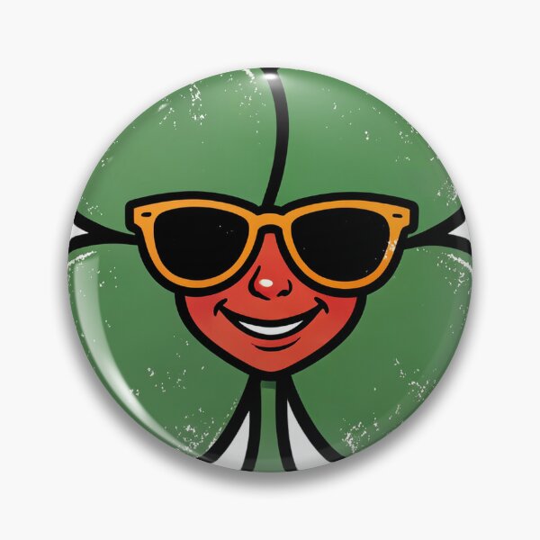 Item preview, Traditional Four Leaf Clover with Sunglasses designed and sold by Bloomkept.