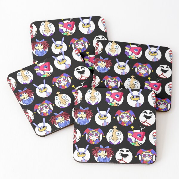 Item preview, TADC The Amazing Digital Circus Seamless Pattern! Jax, Kinger, Gangle, Zooble, Ragatha, Pomni, Caine. designed and sold by Playful Patternz.