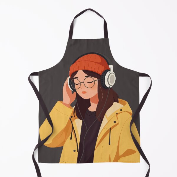 Item preview, Lofi Girl Listening to Music Illustration SSF designed and sold by TheBathhouse.