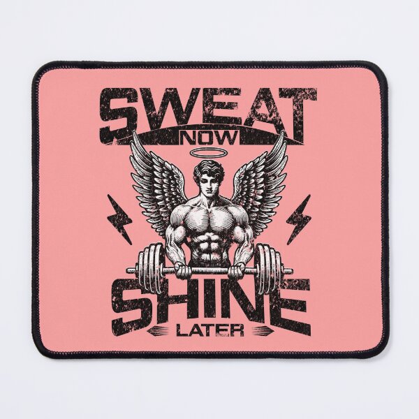 Item preview, Sweat Now Shine Later - Angelic Bodybuilder Vintage Gym Graphic designed and sold by Abaseen.