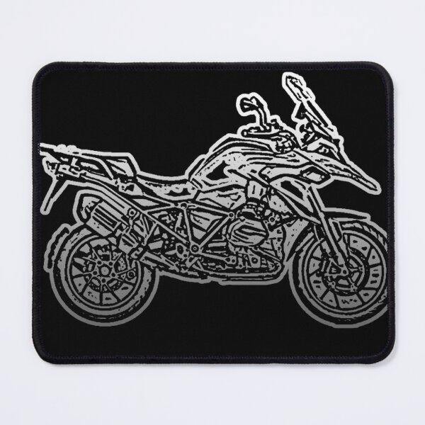 Item preview, Adventure Motorcycle Line Art Touring Bike designed and sold by FroggyBaBoy.