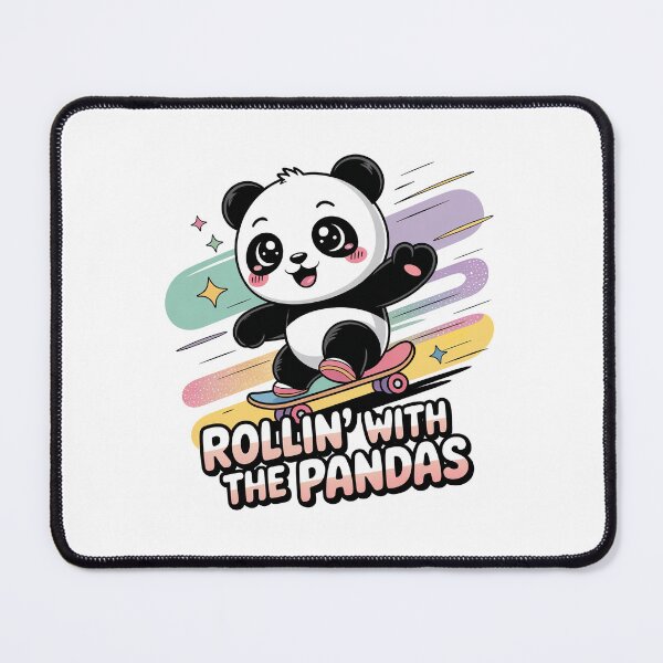 Item preview, Copy of Cute Kawaii Panda, Skateboarding Panda designed and sold by graphic-genie.