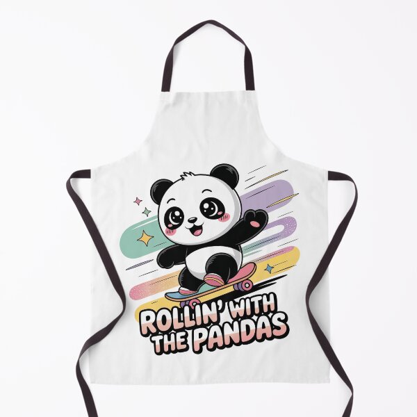Item preview, Copy of Cute Kawaii Panda, Skateboarding Panda designed and sold by graphic-genie.