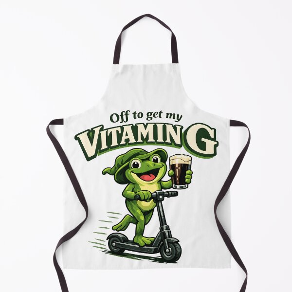 Item preview, Off to Get My Vitamin G Scooter Frog designed and sold by HUTEND.