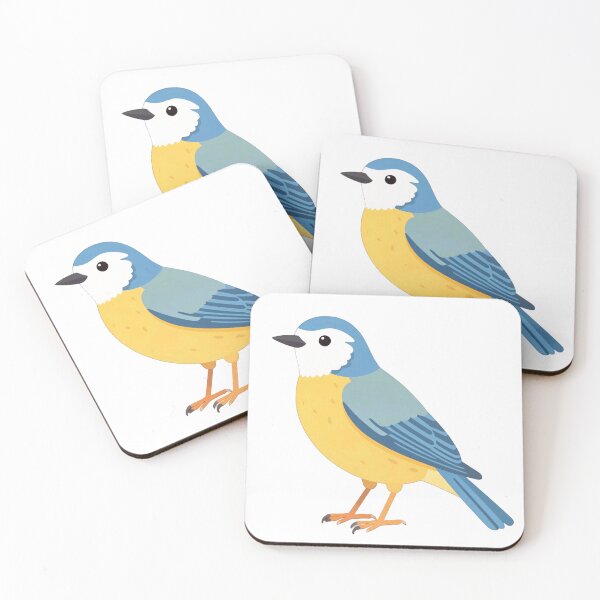Item preview, Cheerful Blue Tit Garden Bird Illustration designed and sold by TheBathhouse.