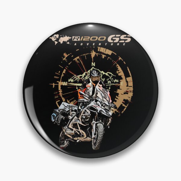 Item preview, Adventure Motorcycle Compass World Rider Design designed and sold by FroggyBaBoy.