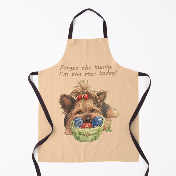 Item preview, Cute Yorkshire Terrier Easter Basket - Forget the Bunny Quote - Yorkie Art designed and sold by PetManiaStudio.