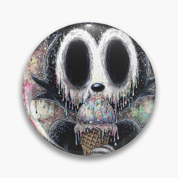 Item preview, Dark Vintage Cartoon Cat Tripping on Ice Cream designed and sold by DonaldWaltersxx.