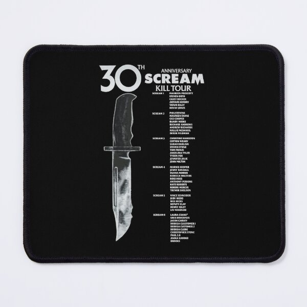 Item preview, Scream 7 Kill Tour 30Th Anniversary Black Back designed and sold by Sefka.