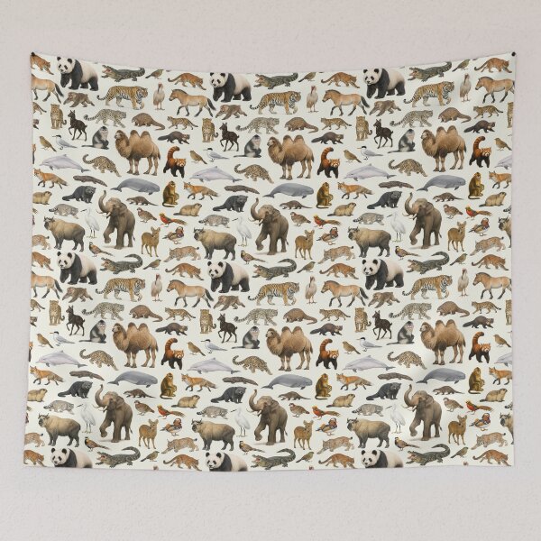 Item preview, Animals of China Retro Style Identification Chart designed and sold by kakarikihill.