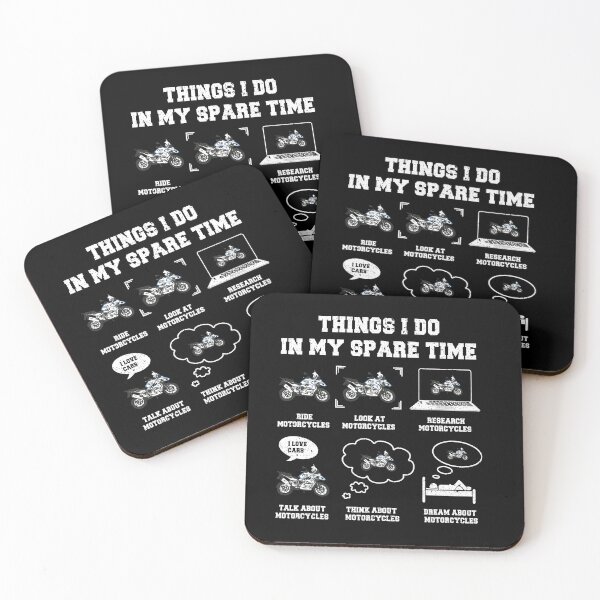 Item preview, Funny Motorcycle Lover Spare Time Design designed and sold by FroggyBaBoy.