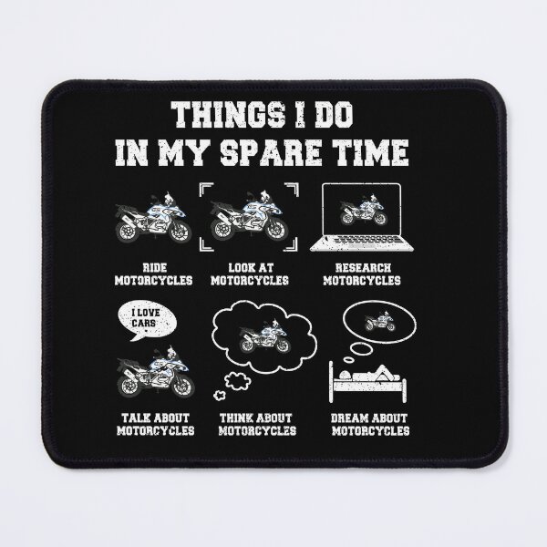 Item preview, Funny Motorcycle Lover Spare Time Design designed and sold by FroggyBaBoy.