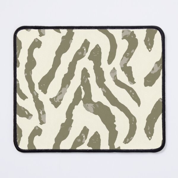 Item preview, White Ivory Khaki Subtle Zebra Pattern Print designed and sold by burbankdesigns.