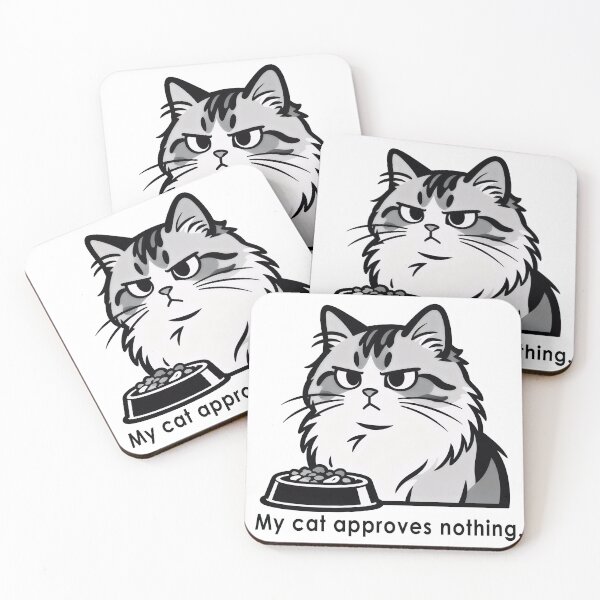 Item preview, My Cat Approves Nothing Meme designed and sold by DetalleXL.