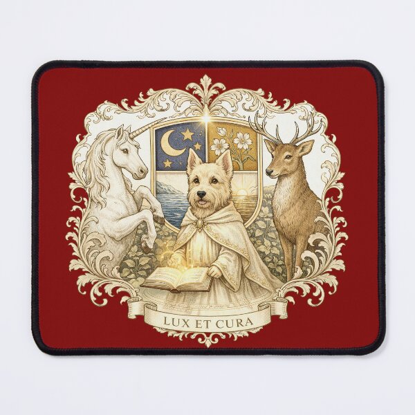 Item preview, Golden Heraldic Scottish Terrier Coat of Arms designed and sold by CJChronicles.