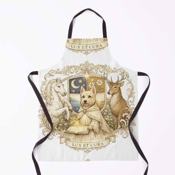Item preview, Golden Heraldic Scottish Terrier Coat of Arms designed and sold by CJChronicles.