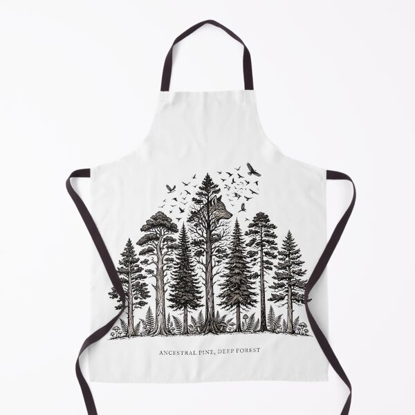 Item preview, Ancestral Pine Deep Forest - Wolf Spirit Nature Art designed and sold by Morden-Design.