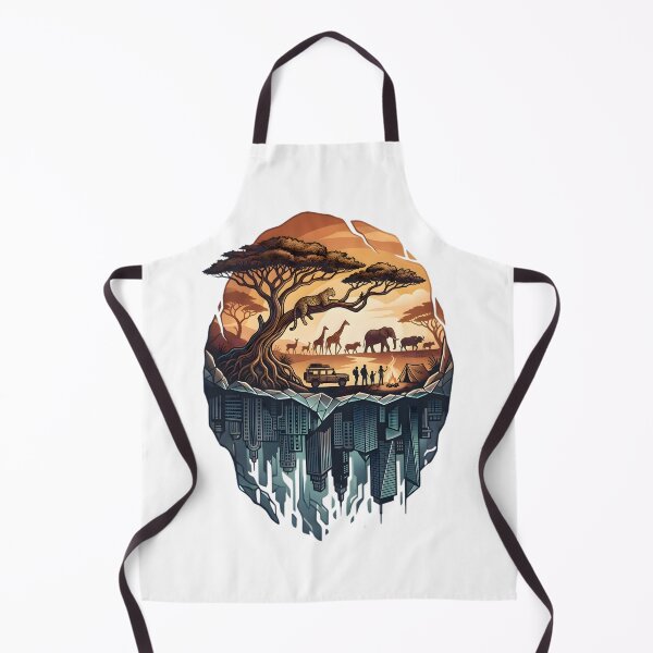 Item preview, The Great Divide: African Savannah & Modern Metropolis Art designed and sold by Morden-Design.