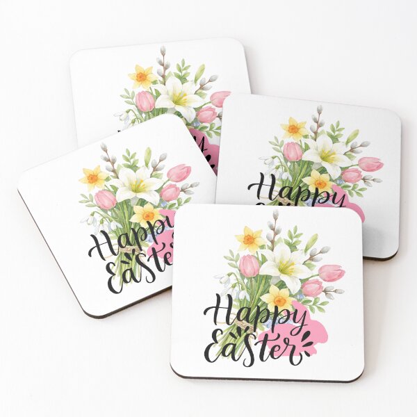Item preview, Happy Easter Watercolor Flower Bouquet designed and sold by OmCollections.