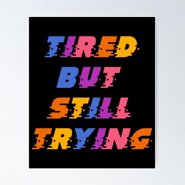 Item preview, Emotionally Tired Colorful Aesthetic Shirt Burnout Mood, brafdesign designed and sold by Brafdesign.