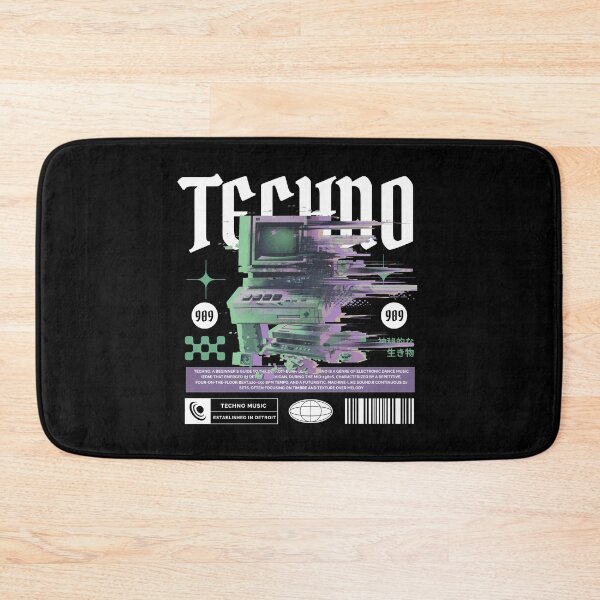 Item preview, TECHNO  - Glitch Work Station (White) designed and sold by Discothreadz.