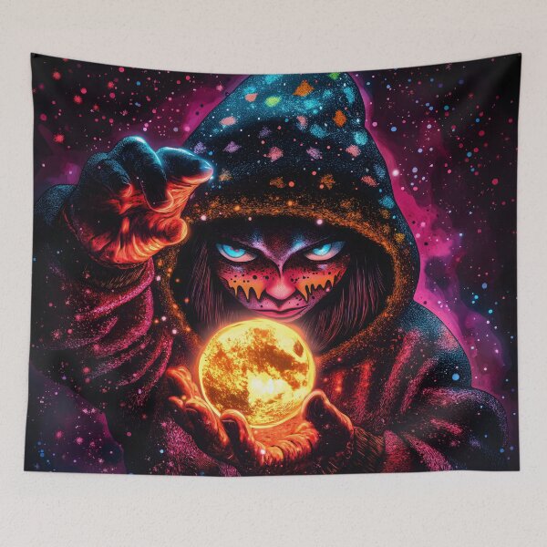 Item preview, Dark Sorcerer Magic Orb Cosmic Witch Art designed and sold by DonaldWaltersxx.