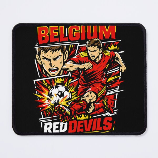 Item preview, Belgium Red Devils Soccer Manga Style Graphic – Belgian Football Fan Design designed and sold by JonelCrafts.