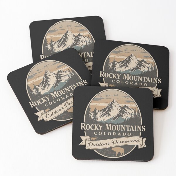 Item preview, Rocky Mountains Colorado Outdoor Discovery Vintage Badge designed and sold by PACS0011.