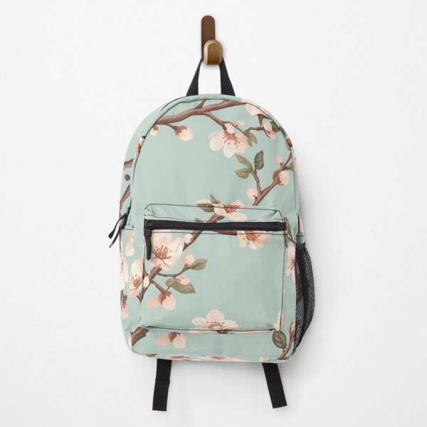 Item preview, Cherry Blossom On Light Blue Background Pattern designed and sold by burbankdesigns.