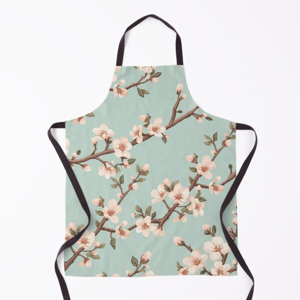 Item preview, Cherry Blossom On Light Blue Background Pattern designed and sold by burbankdesigns.