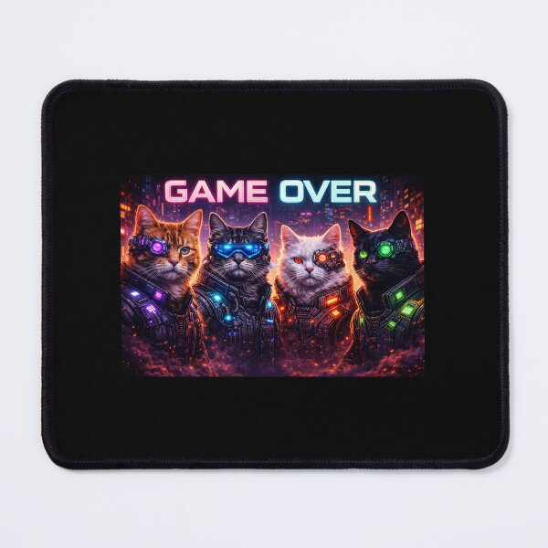 Item preview, Game Over Cats designed and sold by Retro Power Design.
