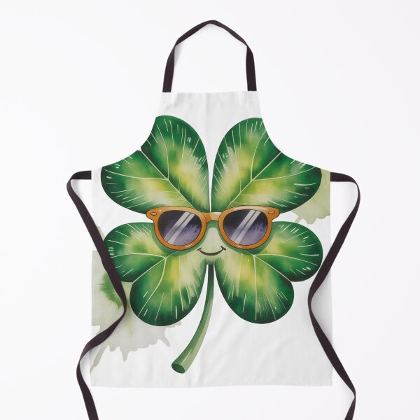 Item preview, Smiling Four Leaf Clover with Sunglasses Watercolor designed and sold by Bloomkept.