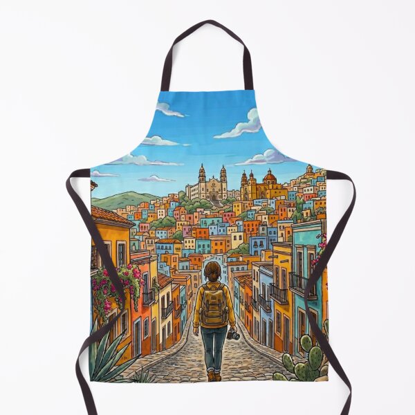 Item preview, Vintage Solo Female Travel Guanajuato- Mexico Travel Art designed and sold by Bloom & Quiet .