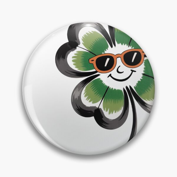 Artikelvorschau, Sumi-e Vierblättriges Kleeblatt mit Sonnenbrille entworfen und verkauft von Bloomkept.