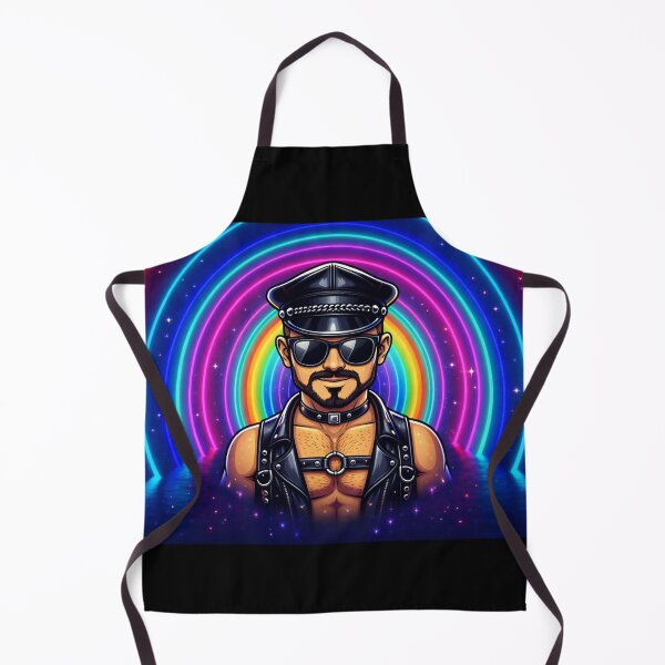 Item preview, Gay Pride Leather Daddy Colorsplash Tom of Finland Tribute Leather Pride Graphic Design designed and sold by ItsAKinkThing.