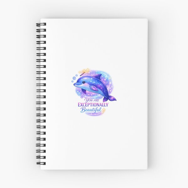 Item preview, Mystic Dolphin Sticker – You Are Exceptionally Beautiful ✨ Magical Ocean Aesthetic designed and sold by VNyA.