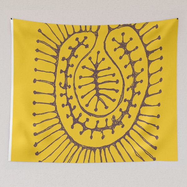 Item preview, SPIRAL YELLOW AND BLACK designed and sold by KolbStudios.