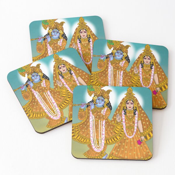 Item preview, Radha Krishna Spiritual Artwork – Eternal Devotion Art Design designed and sold by Harshit_Digital_Arts.