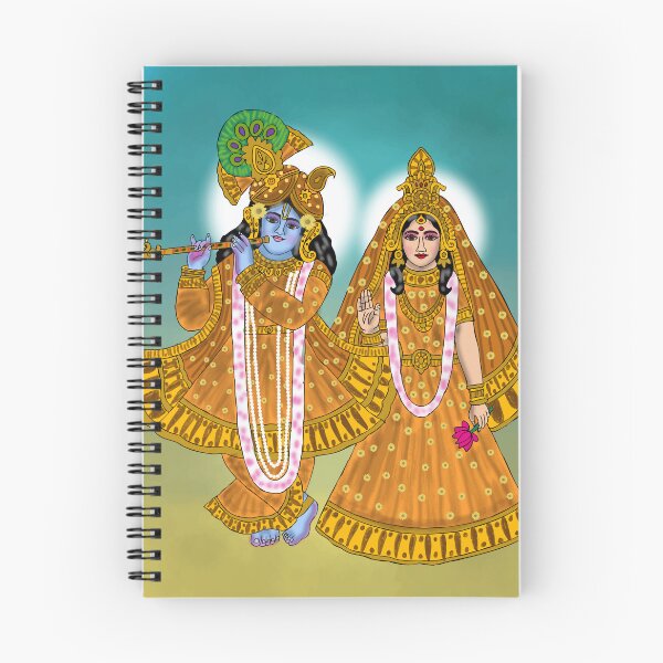 Item preview, Radha Krishna Spiritual Artwork – Eternal Devotion Art Design designed and sold by Harshit_Digital_Arts.