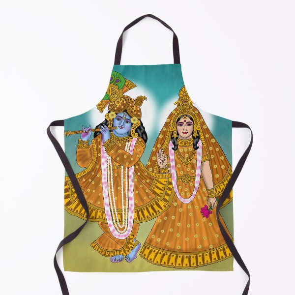 Item preview, Radha Krishna Spiritual Artwork – Eternal Devotion Art Design designed and sold by Harshit_Digital_Arts.