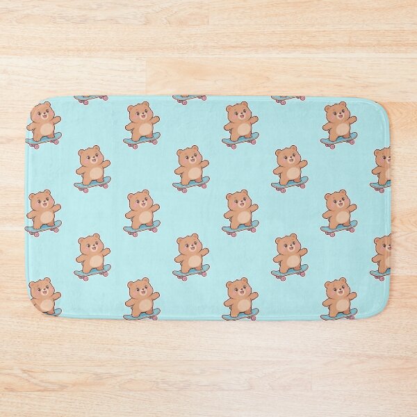 Item preview, Cute Bear Skateboardinh-Kawaii Teddy Skater Sticker designed and sold by carestazafeli.