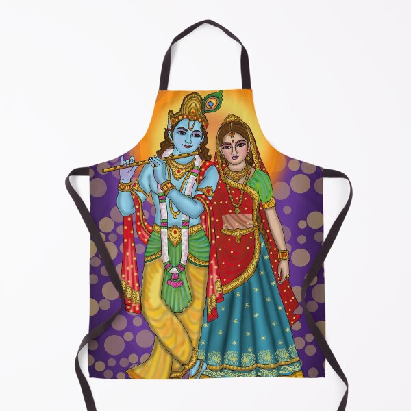 Item preview, Shri Radha Krishna Art Design – Mythological Hindu Love Illustration designed and sold by Harshit_Digital_Arts.