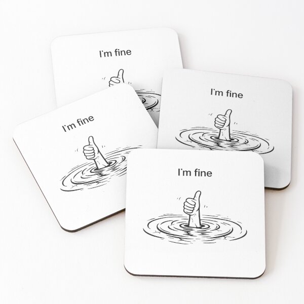 Item preview, IM FINE. designed and sold by MR.SINGH_CREATE.