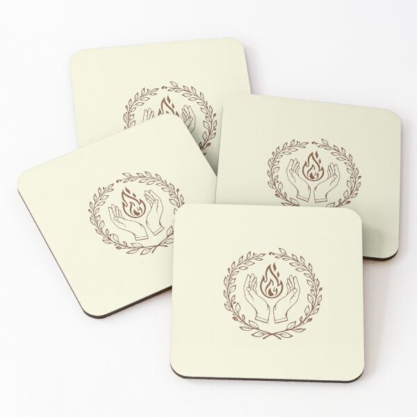 Item preview, Healing Hands and Sacred Flame Laurel Botanical Art designed and sold by Vesta + Vine.