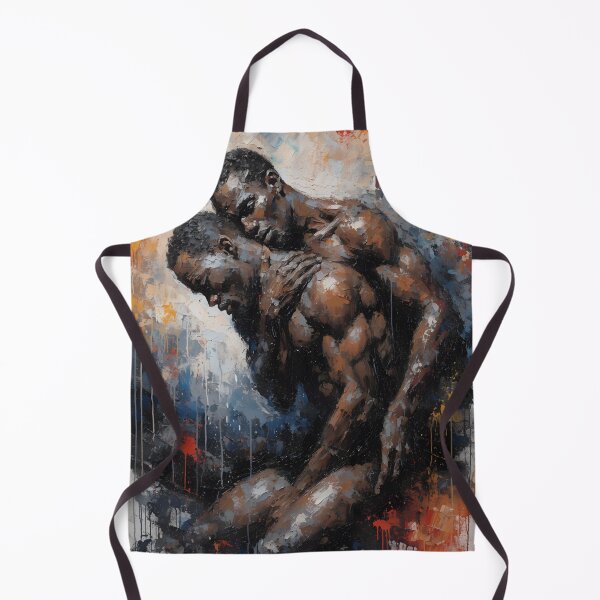 Item preview, Abstract Expressionist Figure Study – Emotive Male Duo designed and sold by gayishdesign.