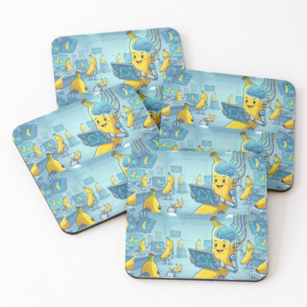 Item preview, Banana AI Lab – Funny Cute Tech Meme designed and sold by EchoWave11.